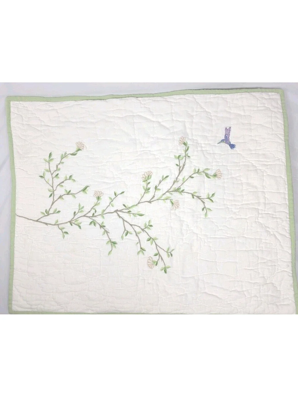 POTTERY BARN Monique Lhuillier MEADOW Embroidered Quilt 20